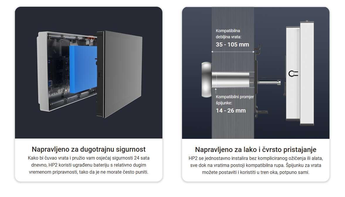 EZVIZ HP2 bežična špijunka za vrata i njezine karakteristike